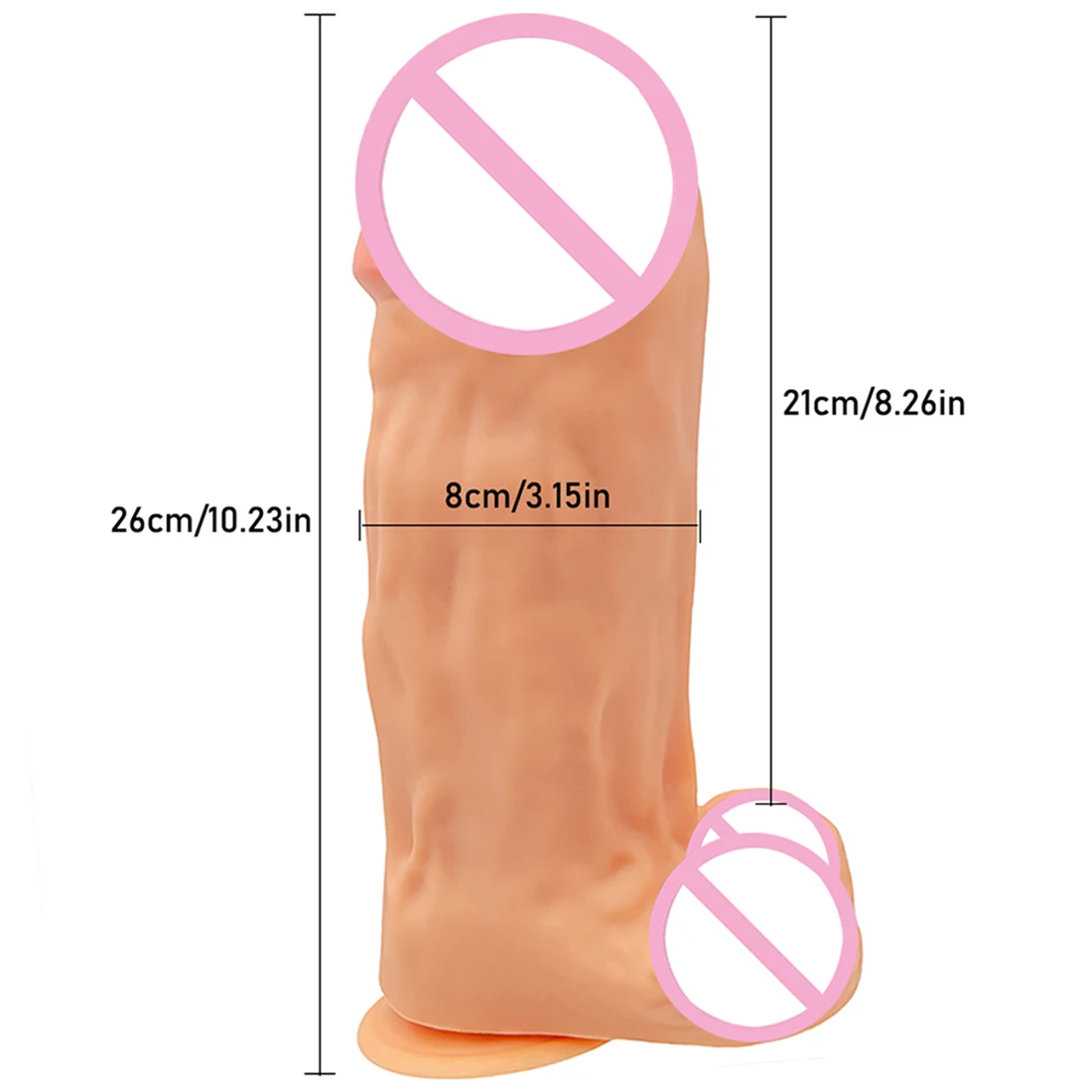 Oversized Realistic Dildos with Suction Cup Soft Skin Feeling Huge Penis Thick Phallus Big Dick Masturbator Sex Toys for Women