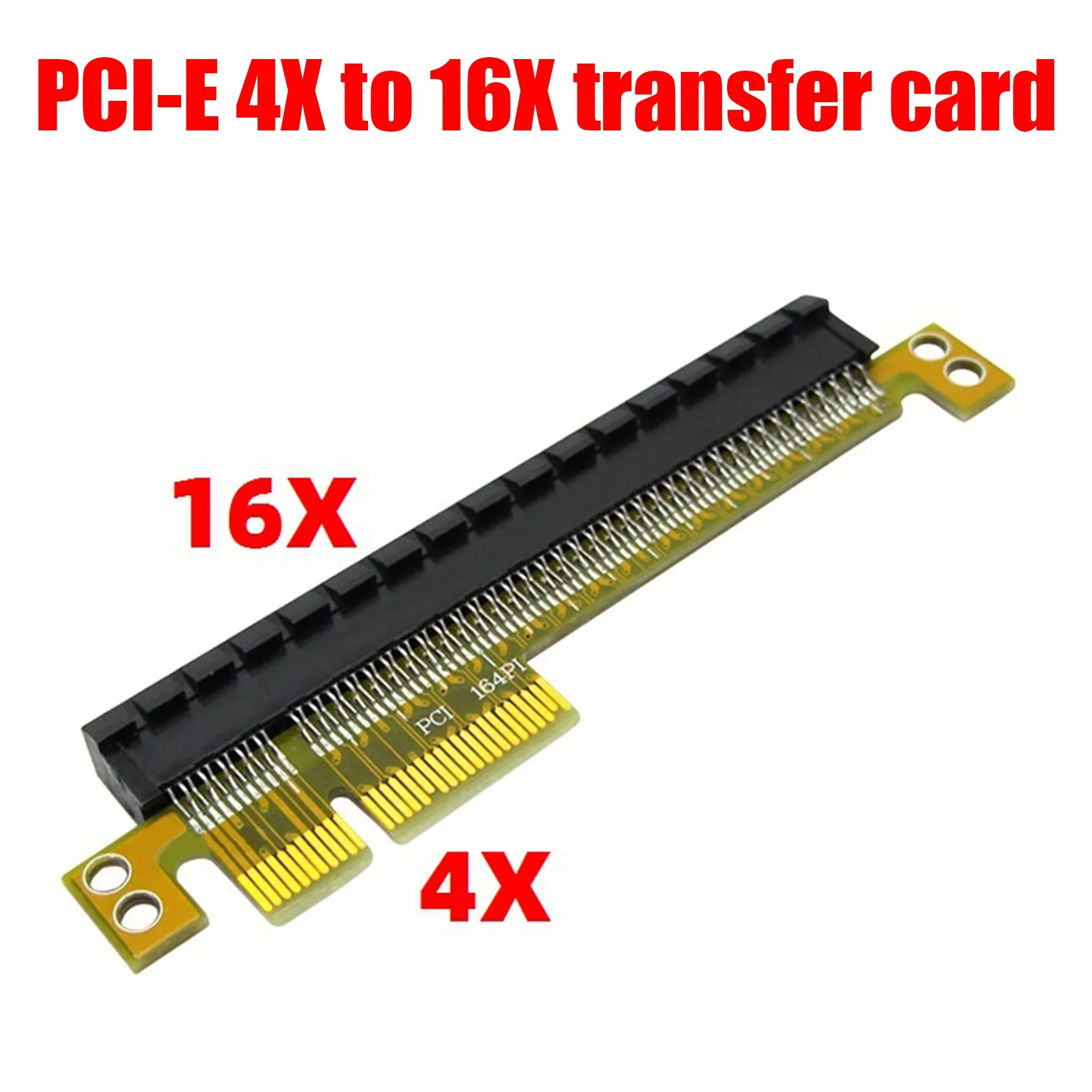 PCI-E 4X to 16X Riser Card PCI Express Converter Male to Female Extender Adapter Support PCIe 4X Card 8X Card 16X Card