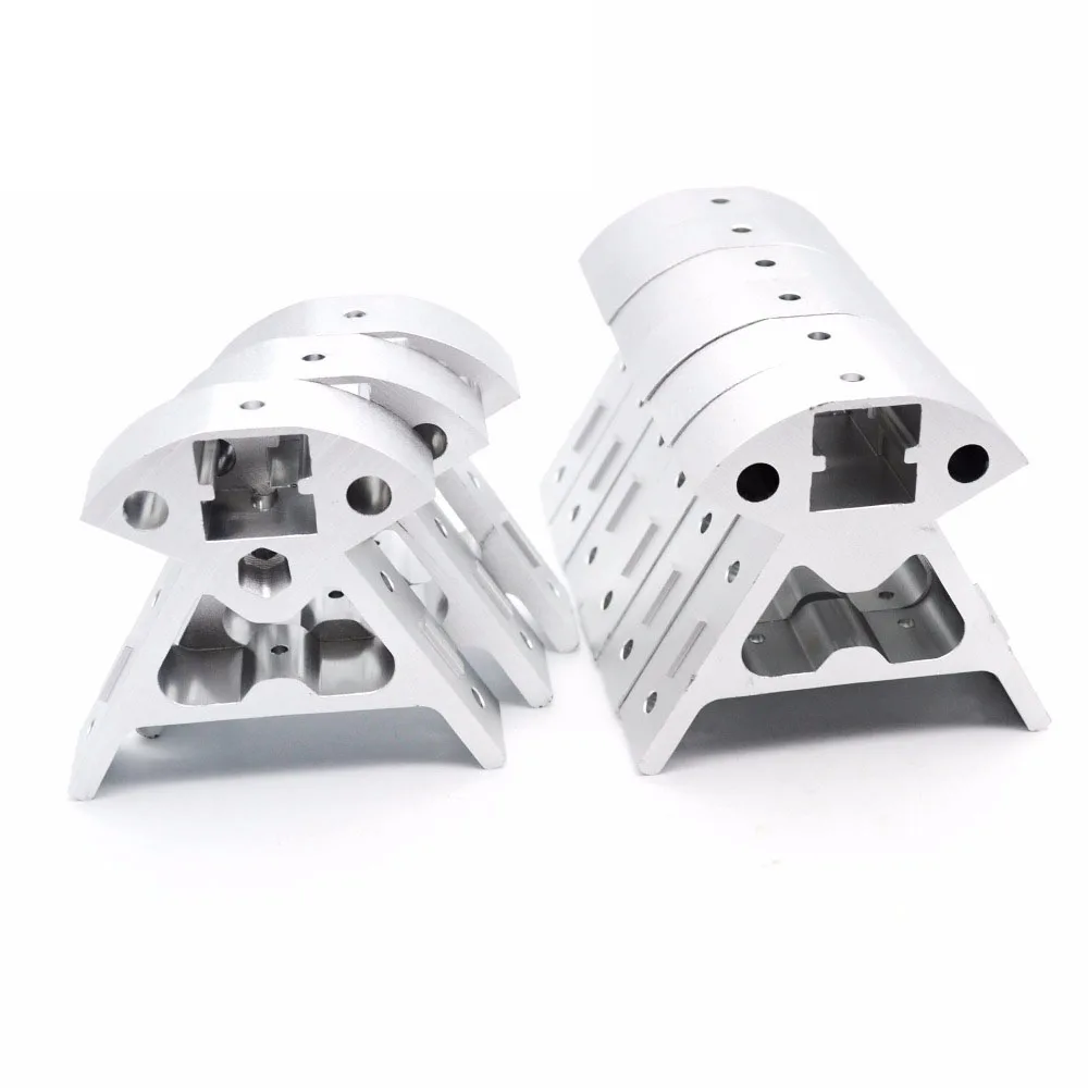 

1 Set full Metal Kossel Corners Vertex Injection Frame Black for Aluminum Profile Kossel Delta 3D Printer Parts