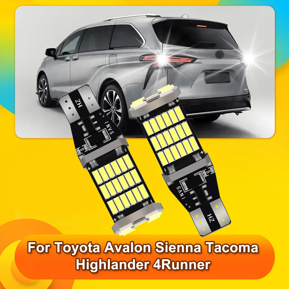 

2x W16W T15 921 LED Reverse Lights Bulb Lamp For Toyota Rav4 Yaris Vitz Avalon Sienna Tacoma Highlander Sequoia Matrix 4Runner