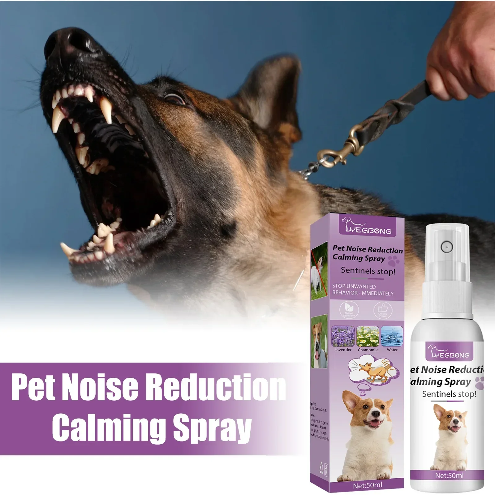 Pet Calming Spray To Help Dogs Noises and Anxiety Calm Down Easy Spray for Dogs Cats and Other Pets Home Outside