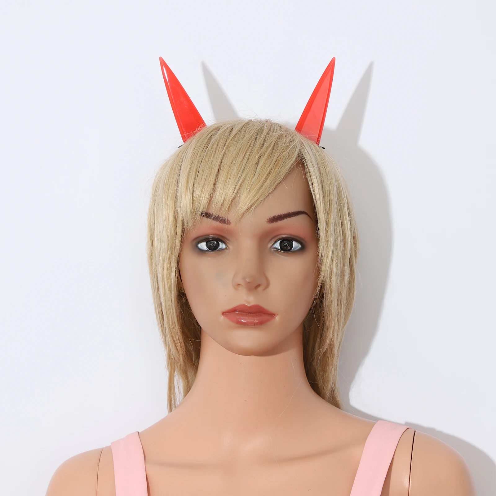 1 Pair Anime Devil Horns Hair Clips Funny Cute Headwear Costume Accessories for Halloween Cosplay Daily Wear Masquerade Party image 2