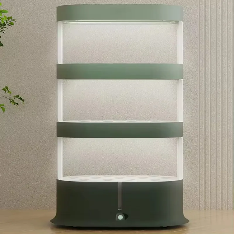 Indoor Vertical Hydroponic Growing System Intelligent Control Grow Lights Water For Vegetables