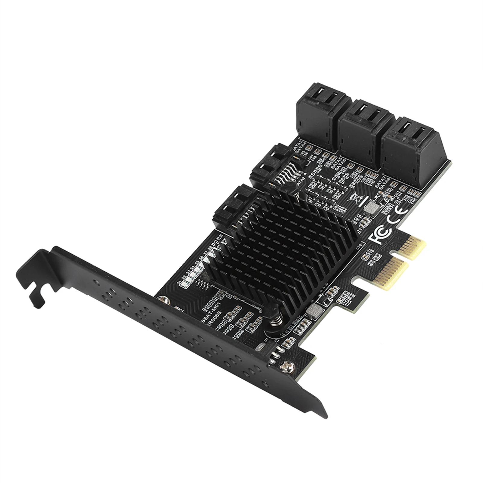 Profesjonalna karta PCI-E do adaptera SATA3.0, kontroler, karta rozszerzeń, 8-portowa karta rozszerzeń z interfejsem SATA3.0, wysoka prędkość.