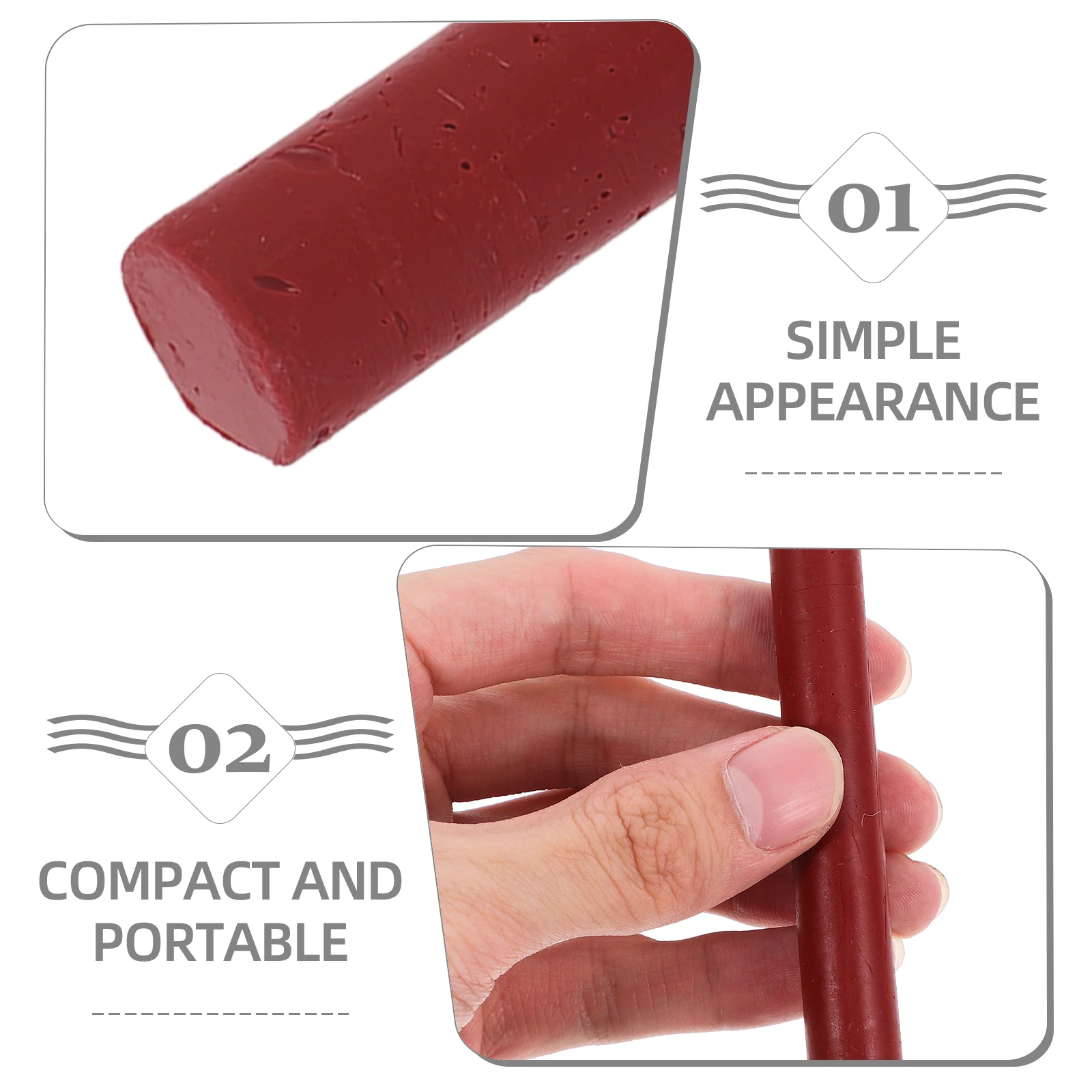 2 قطعة الطباشير إصلاح الأثاث بني فاتح الشمع العصي لخدش ثقب حشو علامة الطباشير الخشبية الجداول الطابق الأبواب إصلاح