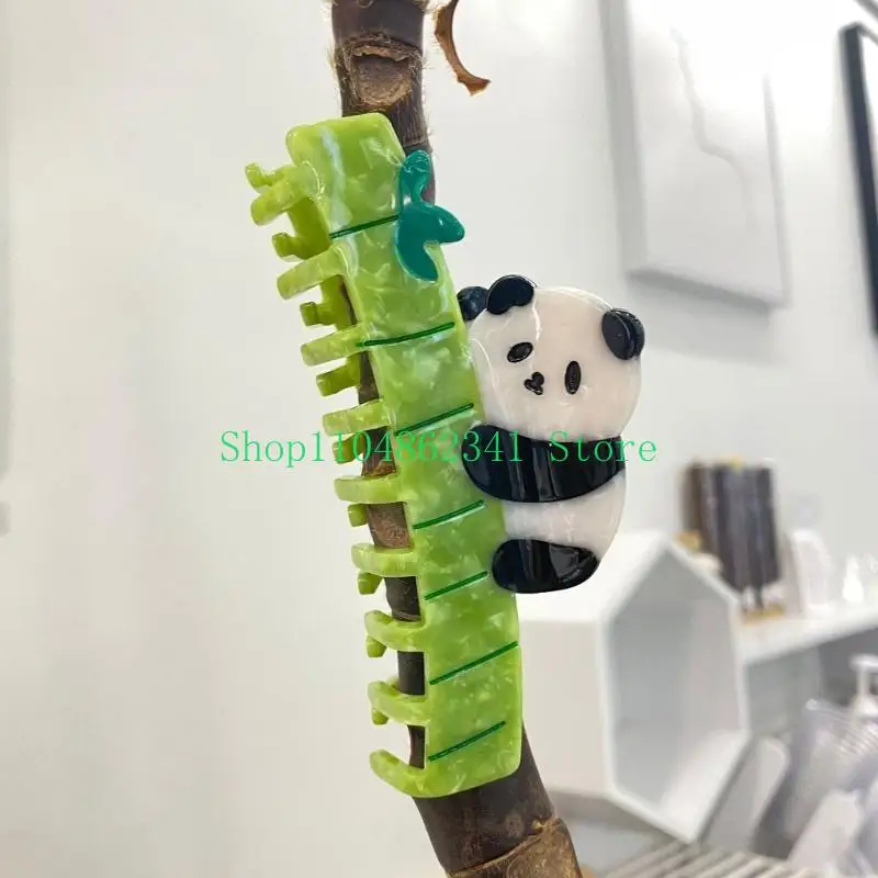 

652F Ацетатная заколка для волос в виде панды для любителей панд, женская заколка для челюсти, женские аксессуары для волос