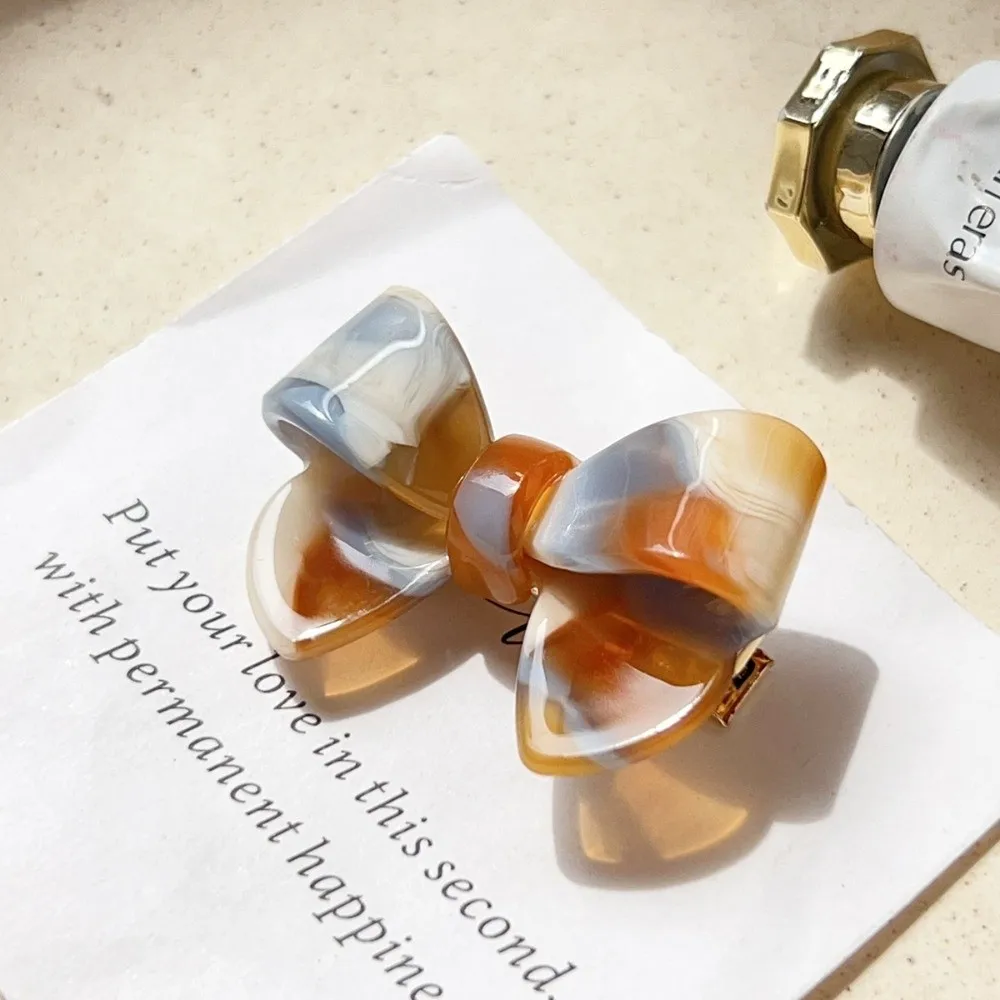 

Hair Accessories Korean Style Acetate Hairpin No Slip Light Luxury Hair Bangs Clip Cute Bow Small Hair Clip Women