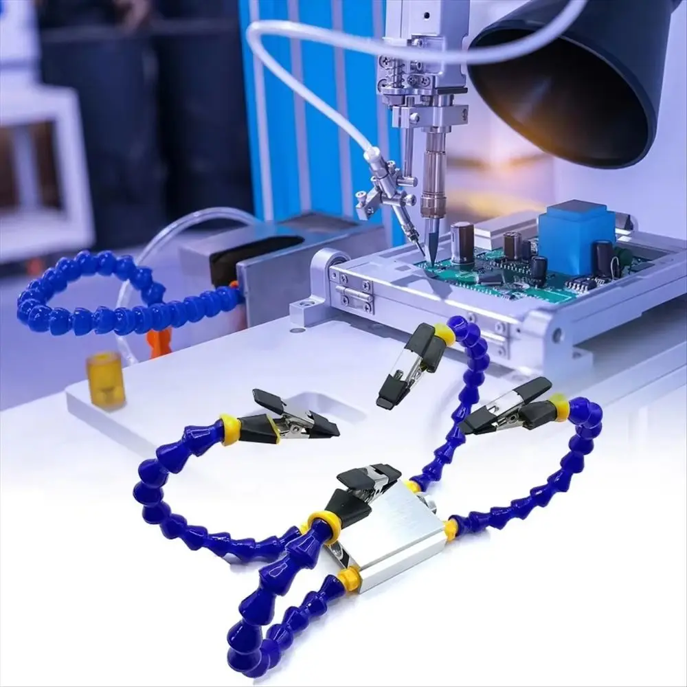 Octopus Design Welding Table Clamp Flexible Arm Aluminum Alloy Base Welding Fixture Station Table Clamp 1-6 Arms