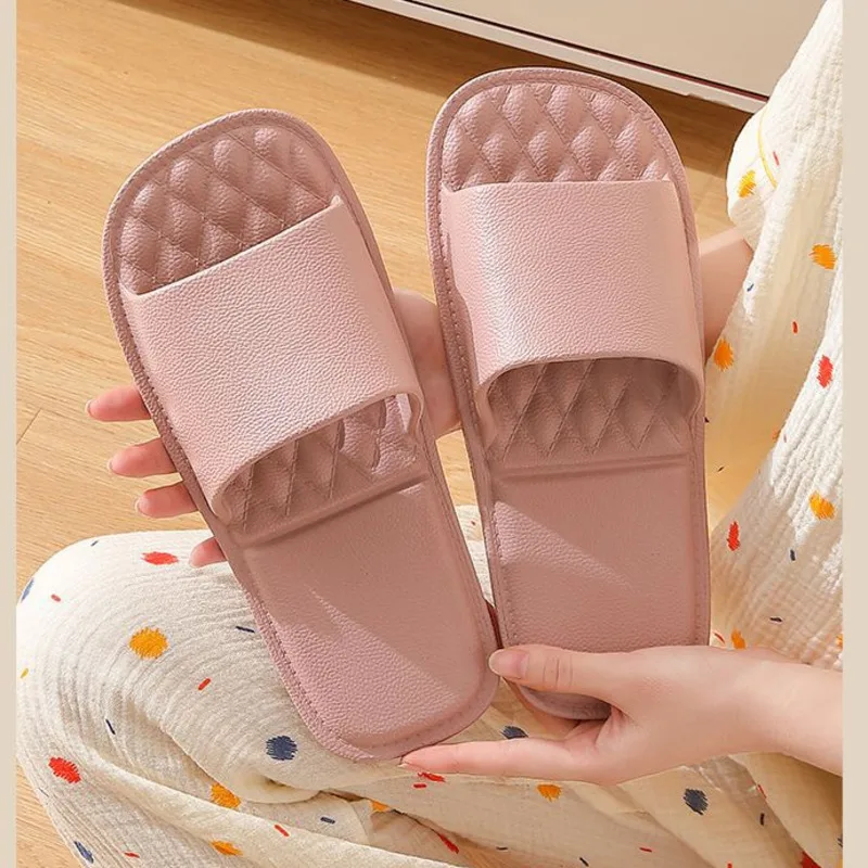 Sandal lipat perjalanan portabel wanita, Kasut EVA sekali pakai untuk rumah bepergian bisnis anti slip