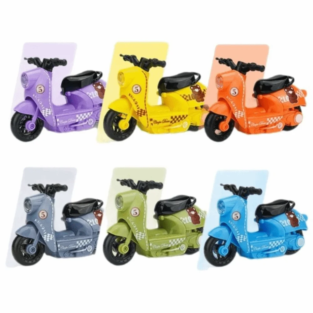 Miniatur-Motorradmodell aus Legierung, Diecast-Inertia-Simulationsmotorrad, Rückzieh-Motorrad aus Legierung für Jungen und Kinder