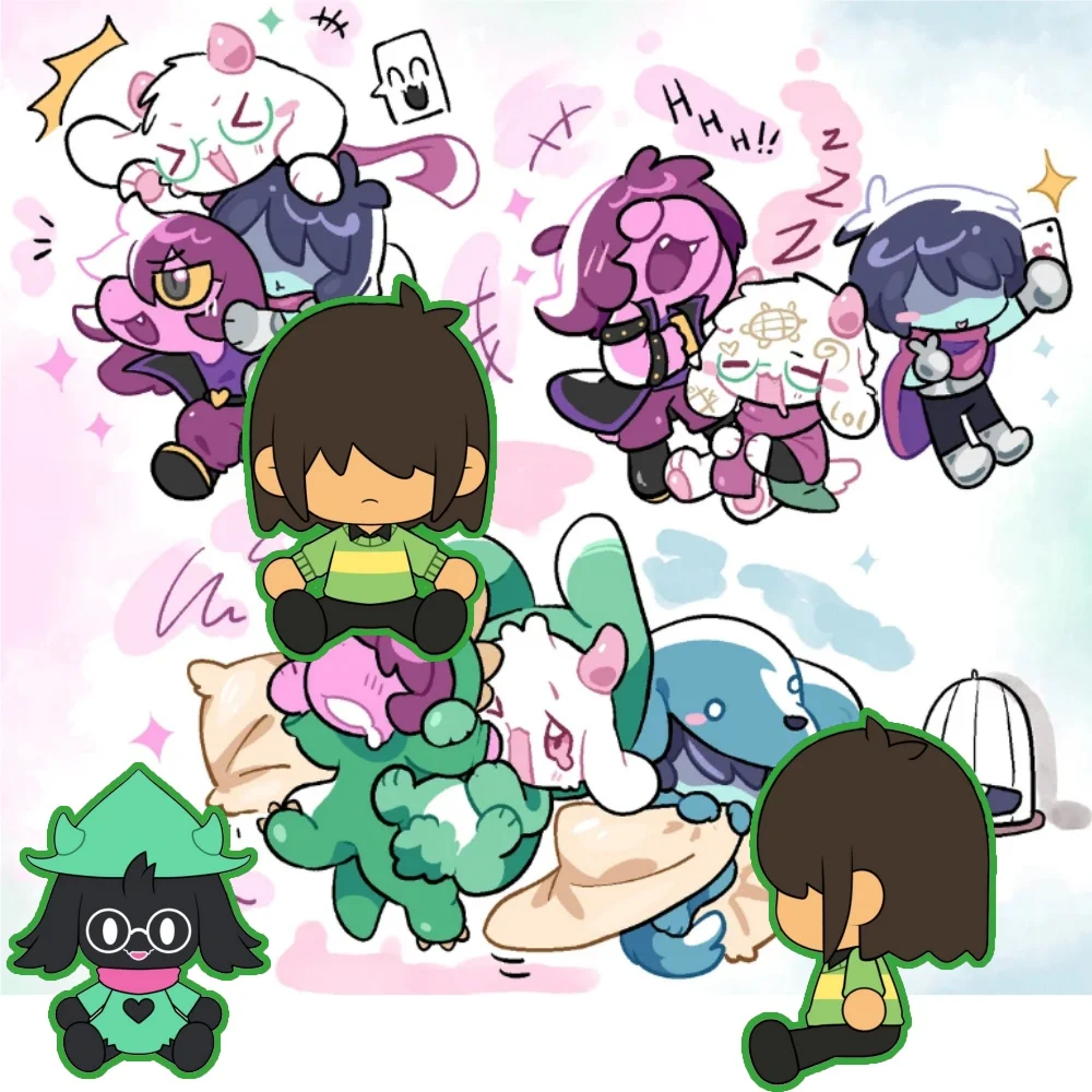 

New Deltarune Kris Ralsei Plush Doll Cute Anime Peripherals Toy Birthday Christmas Gift