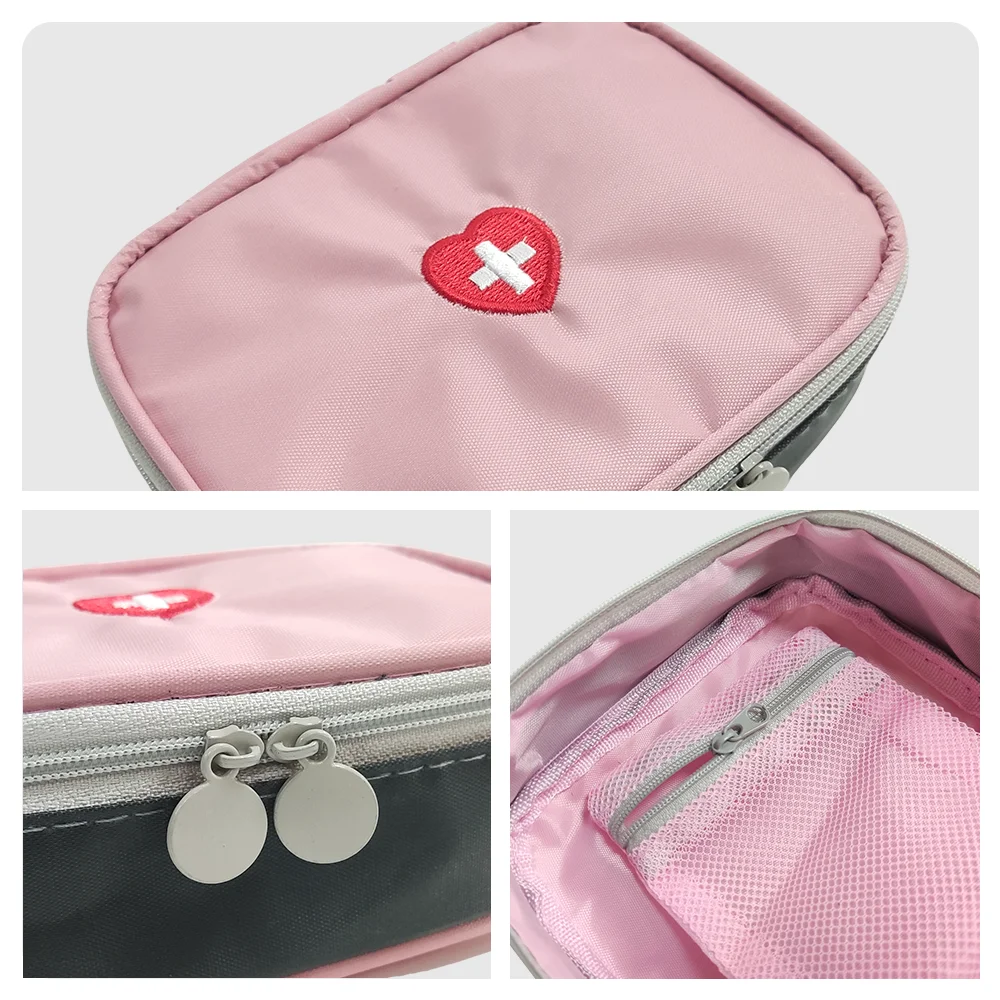 64pcs Mini Emergency Household First Aid Bag Travel Camping Car Outdoor Rescue Survival Kit Portable Case Storage