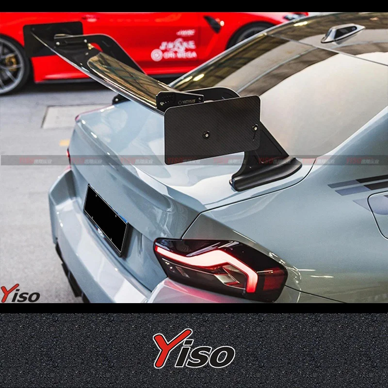 

Suitable for G87 M2 dry carbon fiber verus model large rear track edition fixed-wind Empennage G87 M2 GT large rear wing spoiler