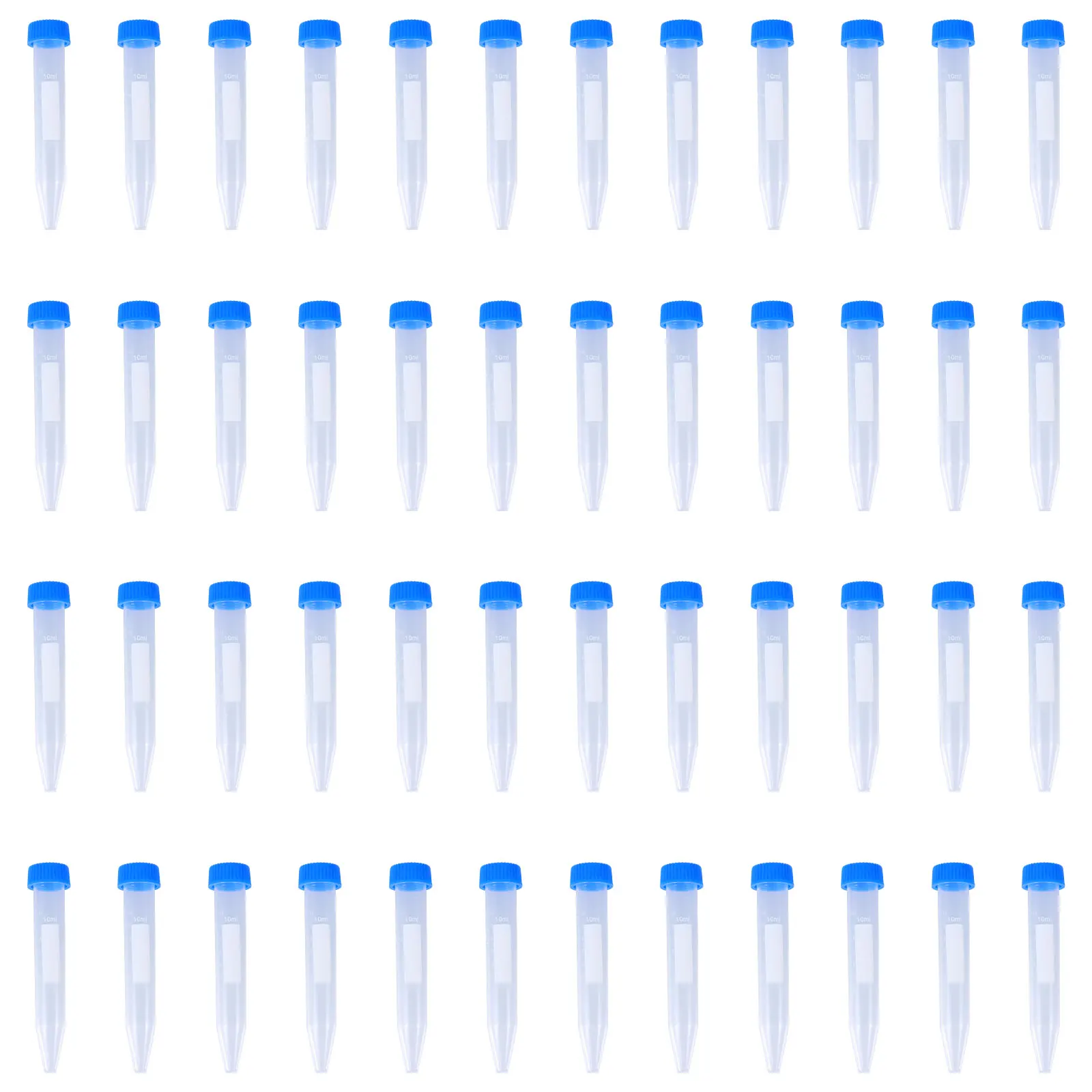 

100 шт. пластиковые пробирки 10 мл прозрачные конические лабораторные пробирки с маркировкой вентилируемые крышки пробирки