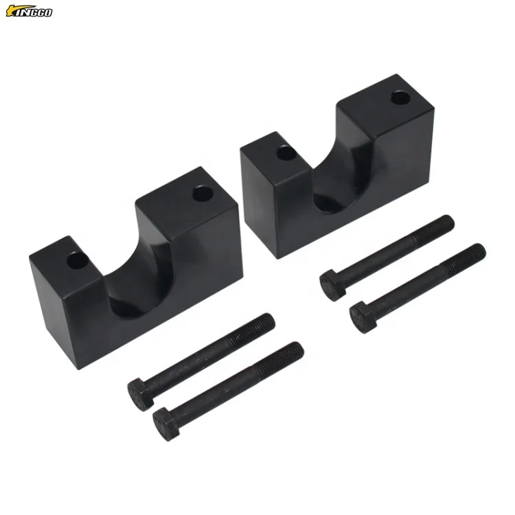 Front Suspension Aluminium Billet Sway Bar Mounting Bracket Kit For Toyota Hilux Revo view 3