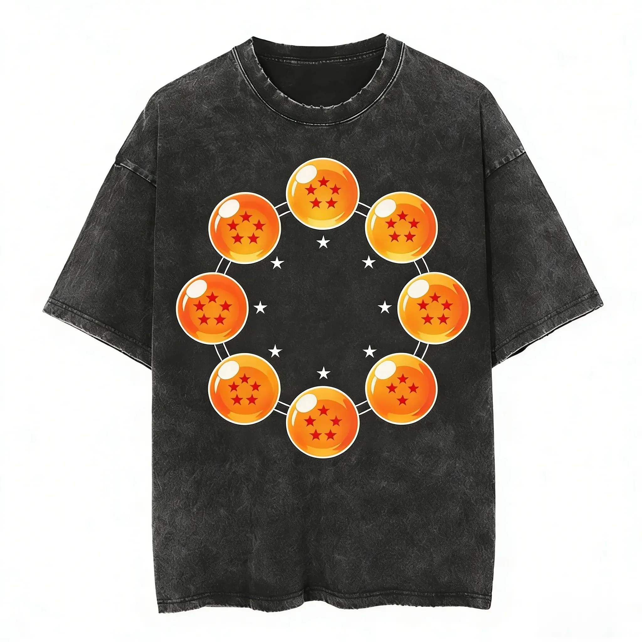 

Футболка унисекс из хлопка с принтом «Драгон Бол», короткий рукав, удобная повседневная одежда, аниме-футболка