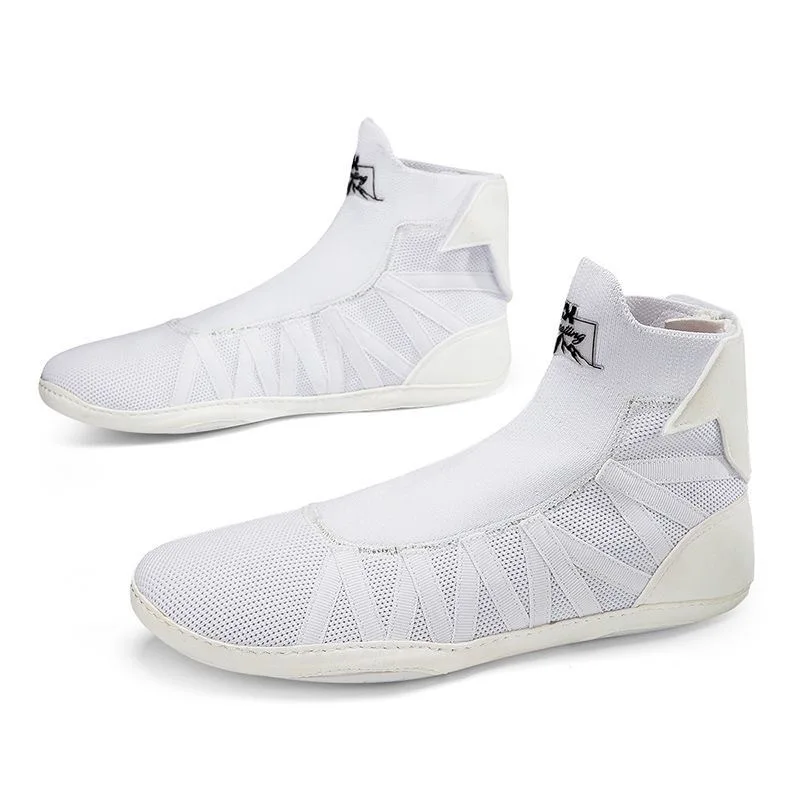 

Новинка 2024 года, боксерские ботинки для мужчин и женщин, дышащие борцовские ботинки с сеткой, унисекс, роскошная брендовая боевая обувь для пар