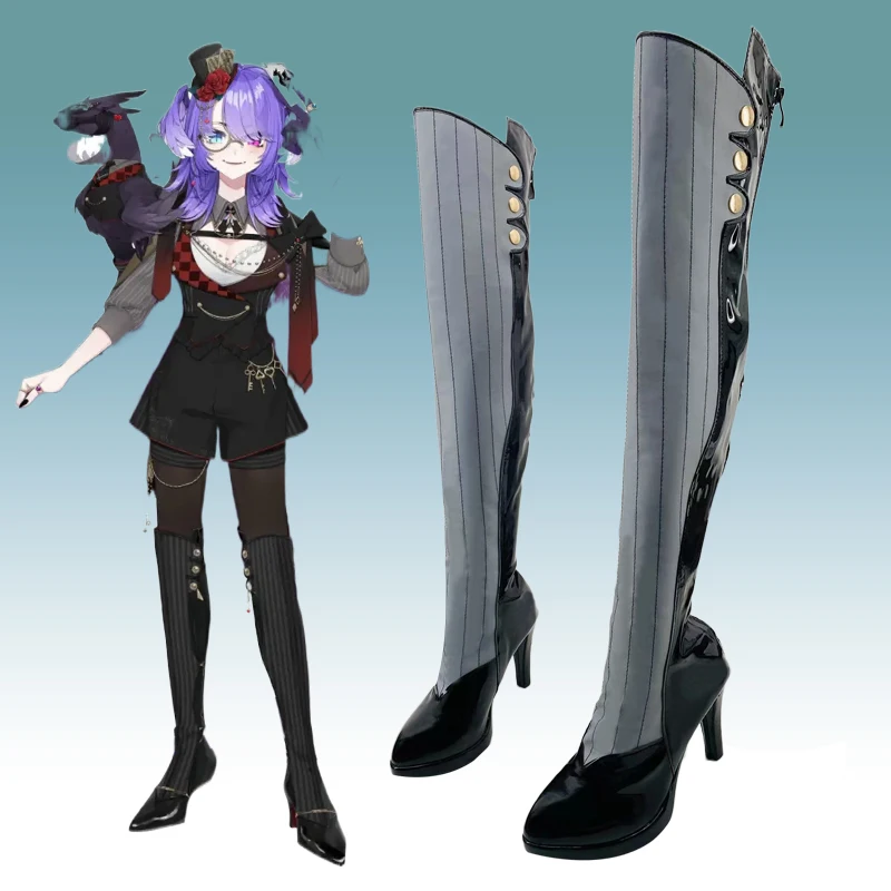 Selen Tatsuki Cosplay Shoes Vtuber NIJISANJI Custom Made Shoes Boots Halloween Party Cosplay Prop Costume Accessory Role Play