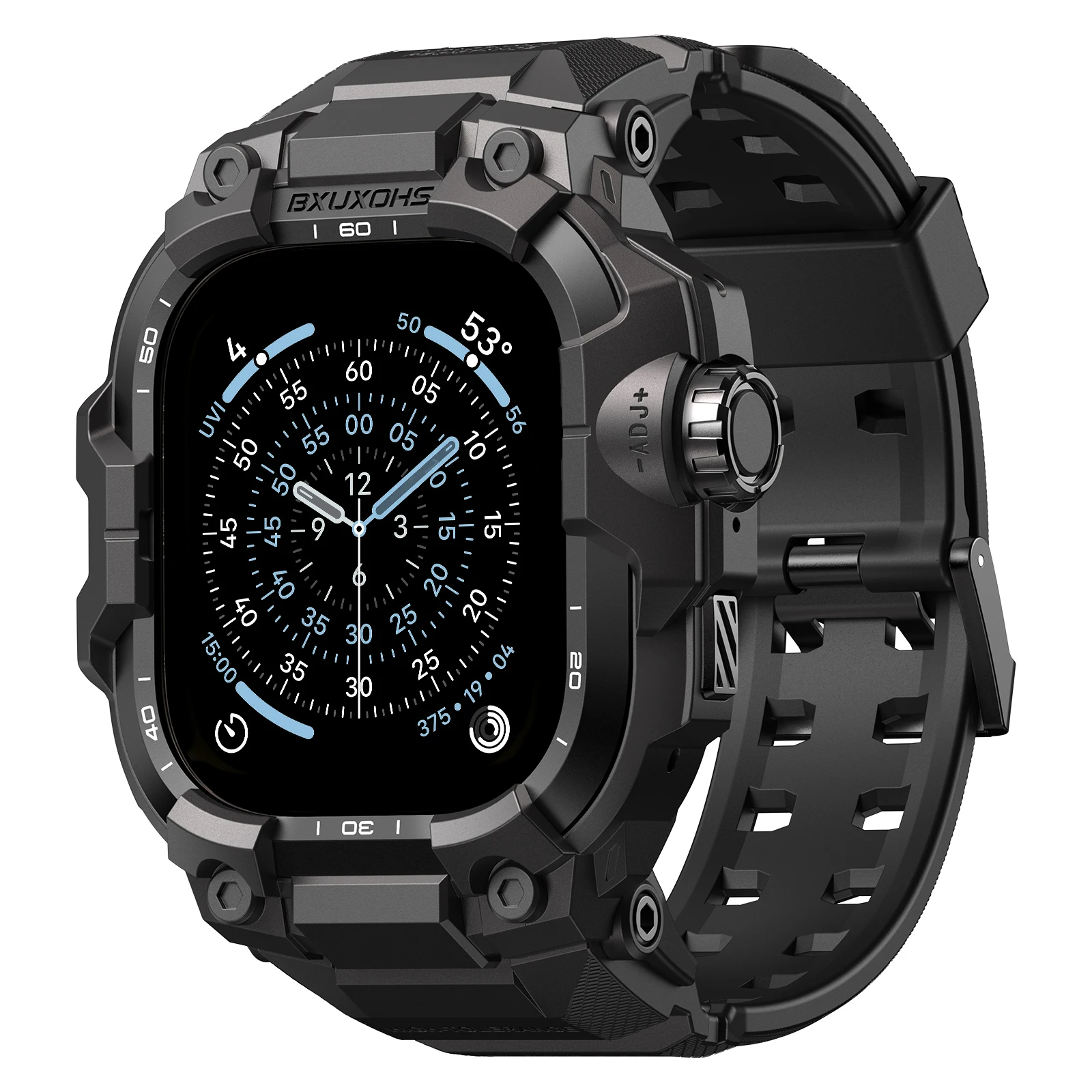 Kast + band voor Apple Watch band Ultra 3/2 49mm 46mm 45mm 44mm TPU Metal Cover Tactische armband Iwatch serie 11 10 9 8 7 6 5 SE