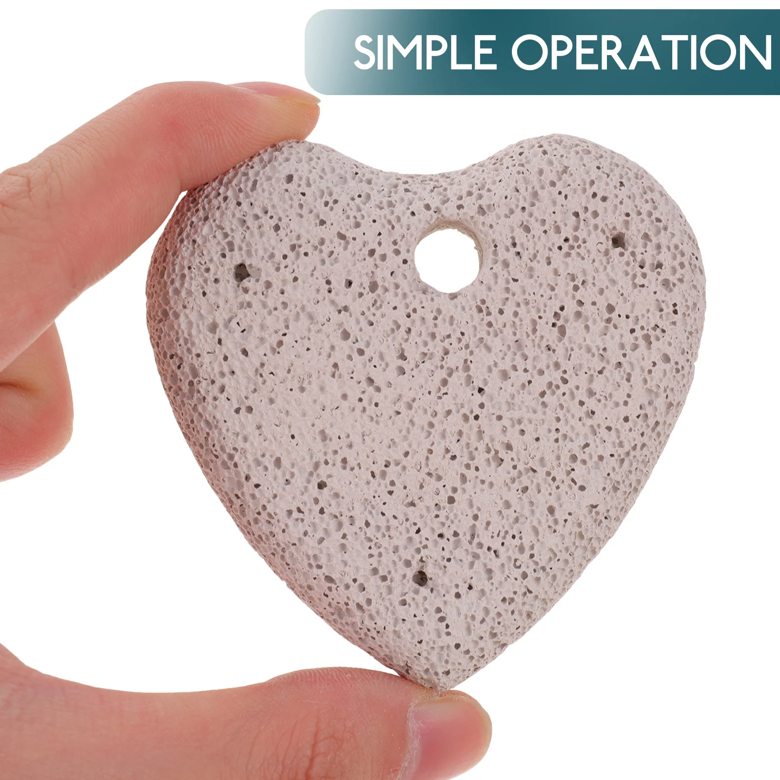 3 pcs Heart-shaped Pumice Stone Foot Files Stainless Steel Callus Remover Tools Exfoliating Files for Cracked Heels Dry