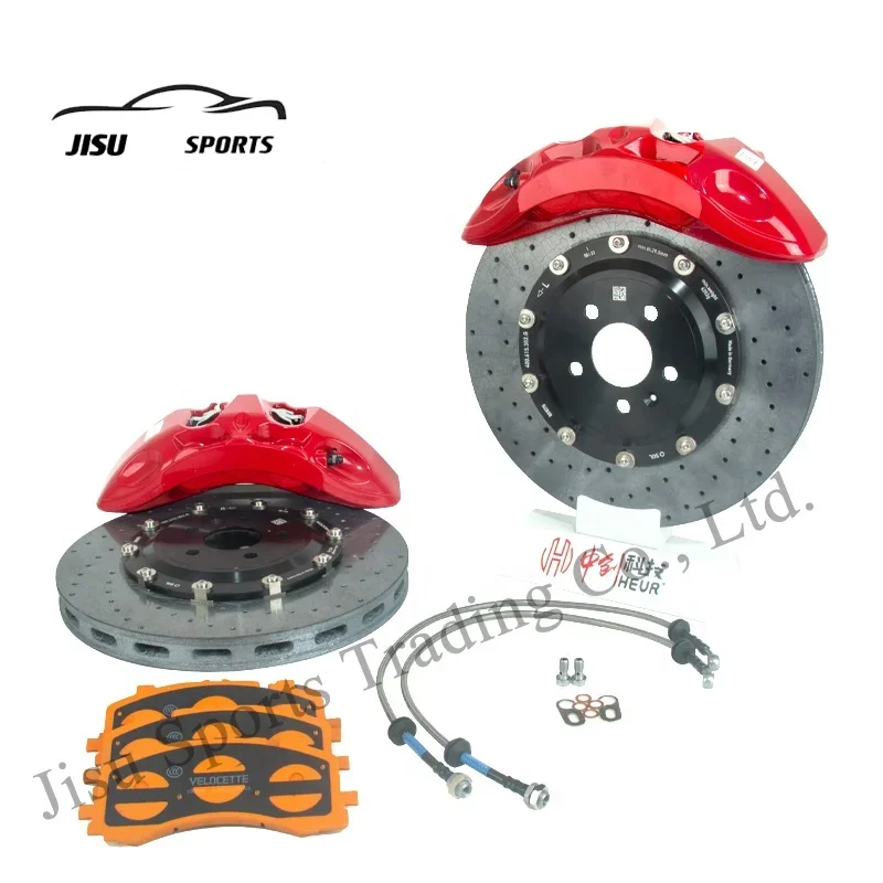 6 Piston Brake Calipers Kit 9n With 400mm Carbon Ceramic Disc Set For Akebono BMW X3 G01 Range Rover Audi Q7 A6 A7