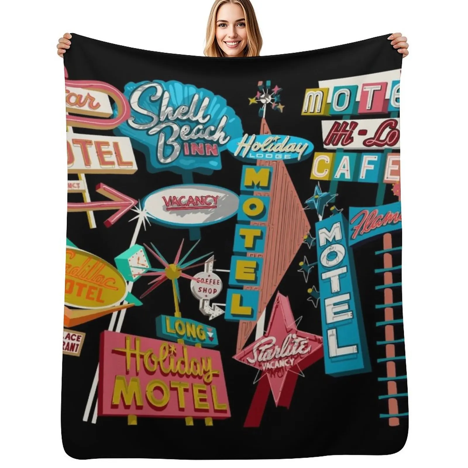 

Hotel Motel Throw Blanket Soft Home Decor Blanket for Couch Bedroom