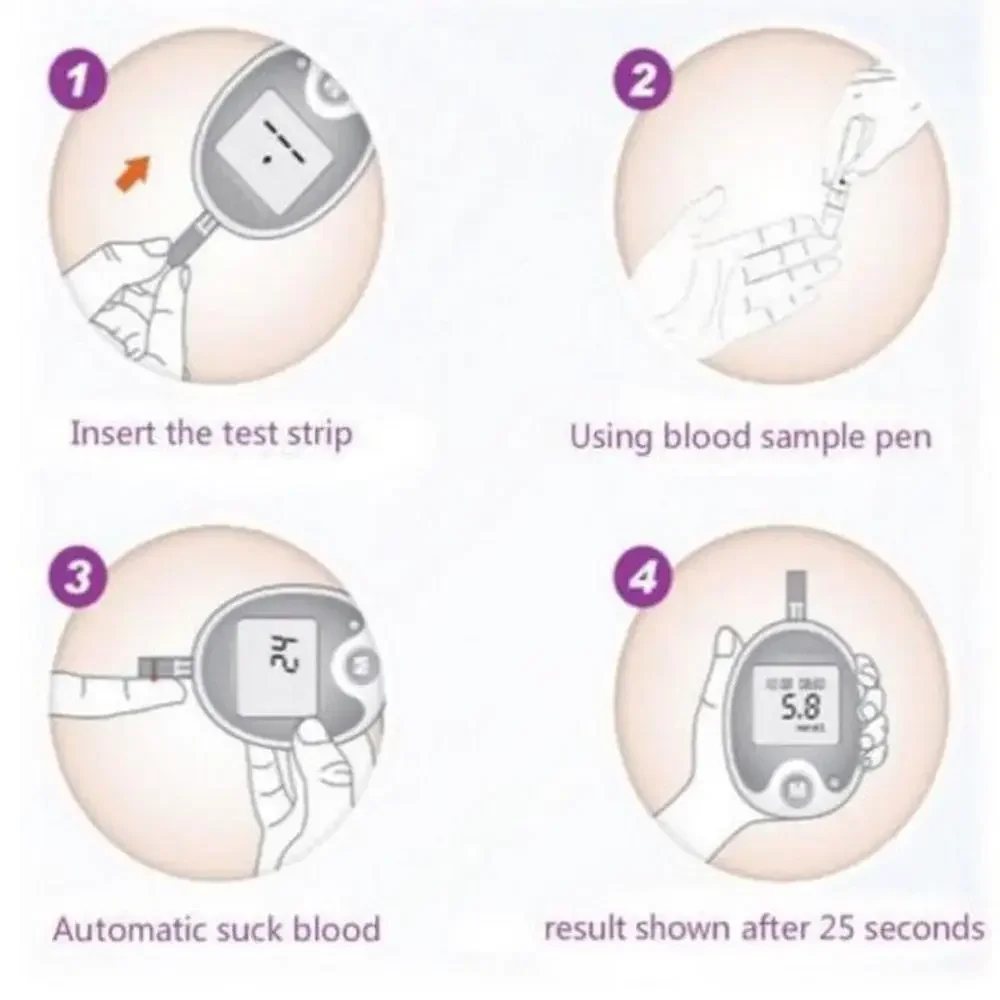 BeneCheck 3in1 kan şekeri ve ürik asit ve kolesterol metre ev glukometre kiti diyabet gut Test cihazı monitör cihazı ve Test şeridi