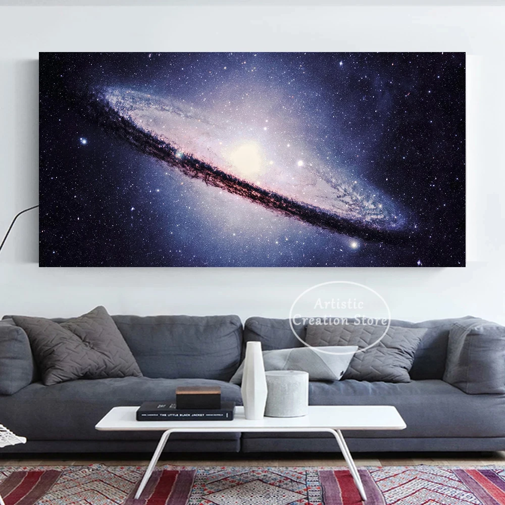 الفضاء الفن درب التبانة غالاكسي الأرجواني الكونية سديم النجوم ليلة الكون المشارك حائط لوح رسم الفن صور ديكور المنزل #5