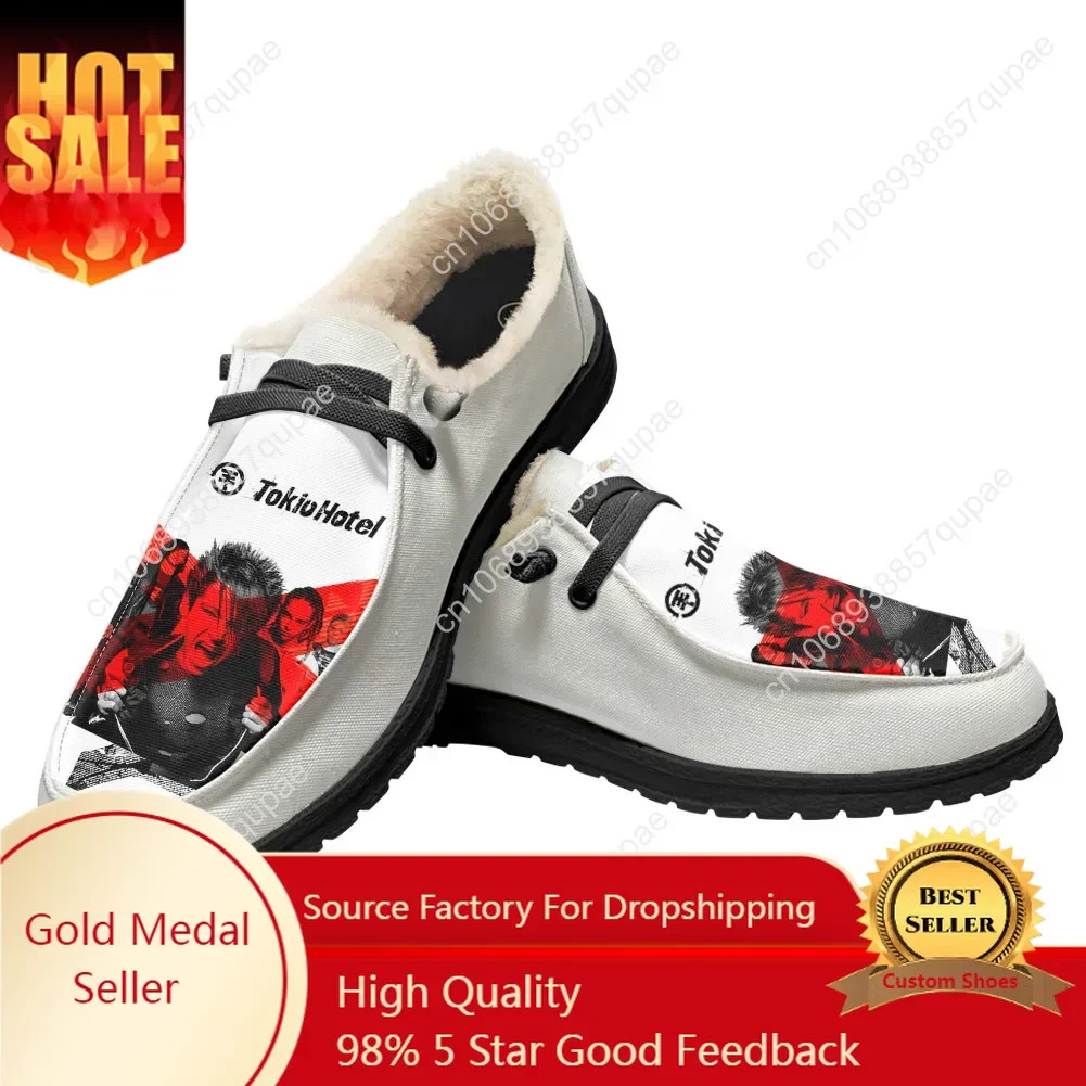 Tokio Hotel Plush Casual Shoes Flat Shoe Germany Rock Band Men Woman Breathable Casual Outdoor Footwear Couple Custom Made Shoe