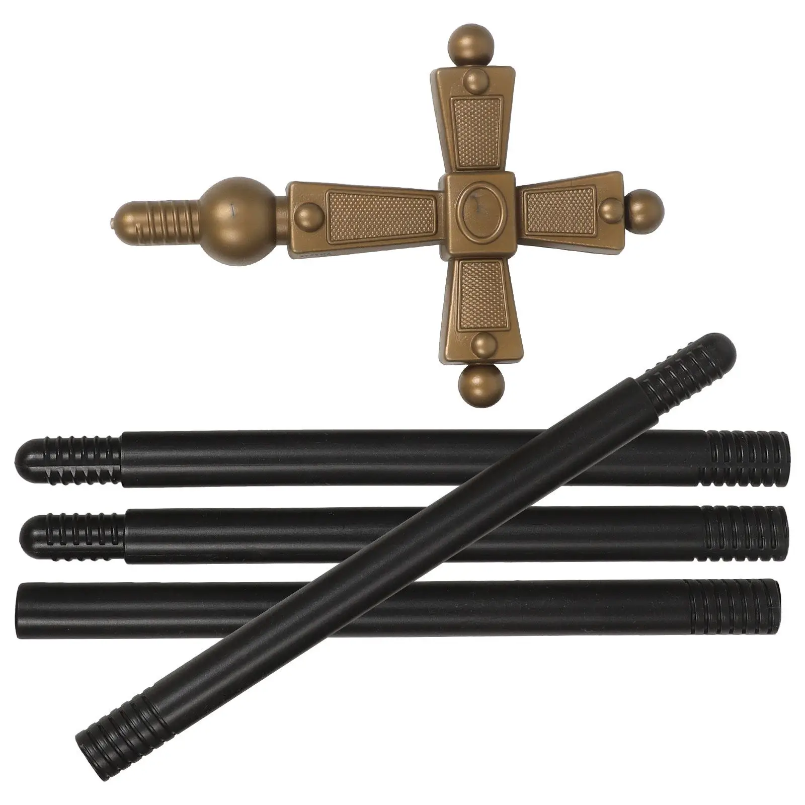Cross Scepter Prop 54.7-Inch Plastic Cross Head Wand Religious Costume Accessories Priest Accessories Halloween Cosplay Prop
