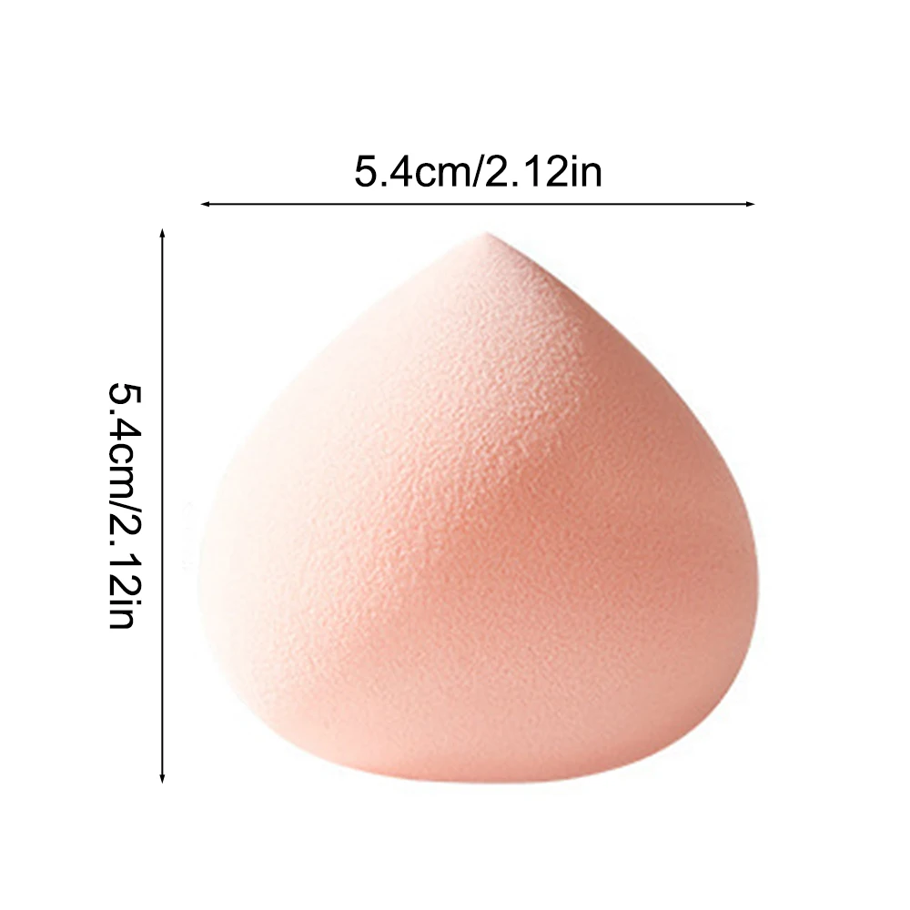 Lot de 1/3 œufs de maquillage pêche, doux, ne mange pas de poudre, tremper dans l'eau pour devenir grand, humide et sec, éponge bouffante de maquillage, rose