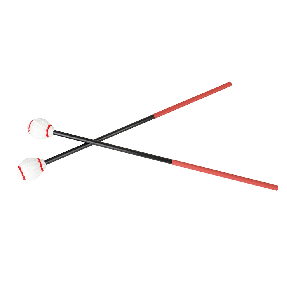

2pcs Xylophone Hammer Carbon Fiber Cotton Percussion Mallets Sticks Instrument Accessories Marimba Hammers Durable Smooth