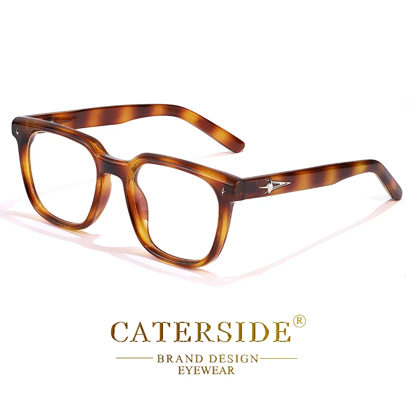 CATERSIDE Anti-Blaulicht-Brille für Herren, Markendesign, TR90, quadratische Rahmen, Brillen für Damen, Business, minimalistische Mode, transparente Gläser – Detail 11