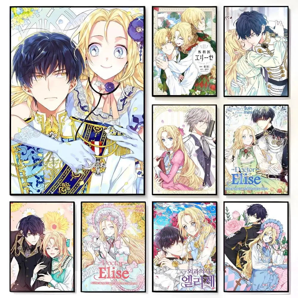 Medical Romantic Korean Manga D-Doctor E-Elise Poster American Film Mural Home Childrens Room Wall Decor Print