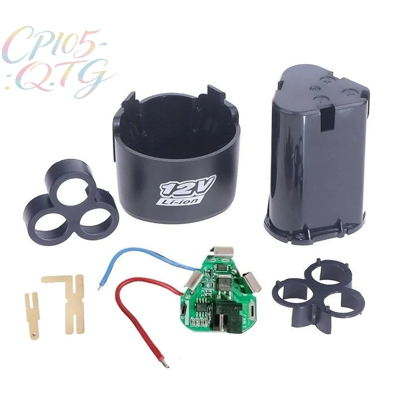 

Hot Sale 10.8V 12V Screwdriver Drill Battery Case Box With 18650 Hoder Brackets 3S 30A BMS Board For Shura Shrika Replace Use
