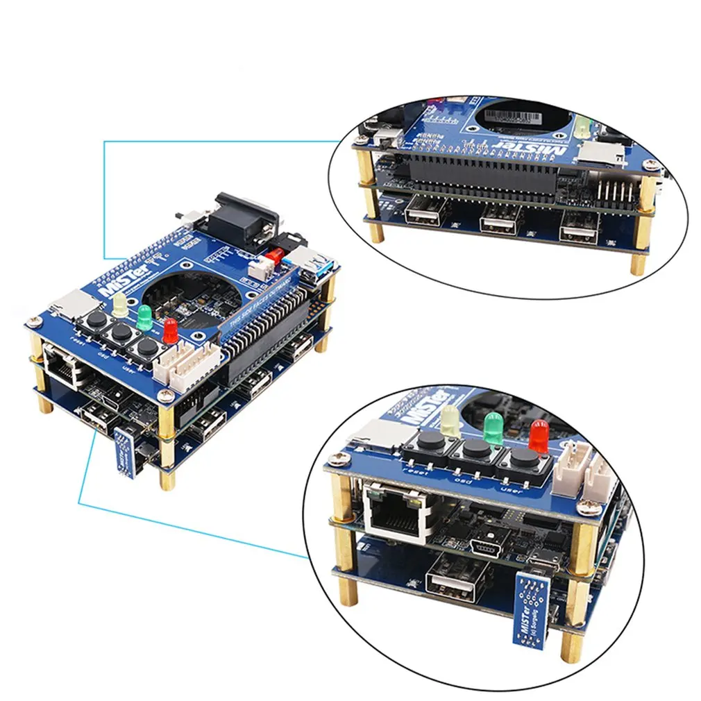 Saldatura manuale calda Mister USB Hub V2.1 Scheda per Mister FPGA 7 Porte USB Scheda IO per Terasic DE10-Nano Accessori Dropshipping