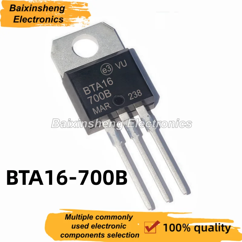 

10 pieces, brand new BTA16-700B, BTA16,700B, 16A700V, bidirectional thyristor, good quality
