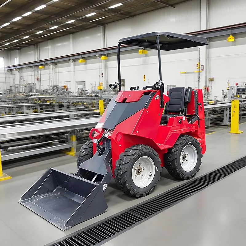

Cheap Mini Skid Steer Loader EPA EURO 5 diesel Mini Skid Steer Loaders Multifunctional Mini Wheel Loader Seated Operation