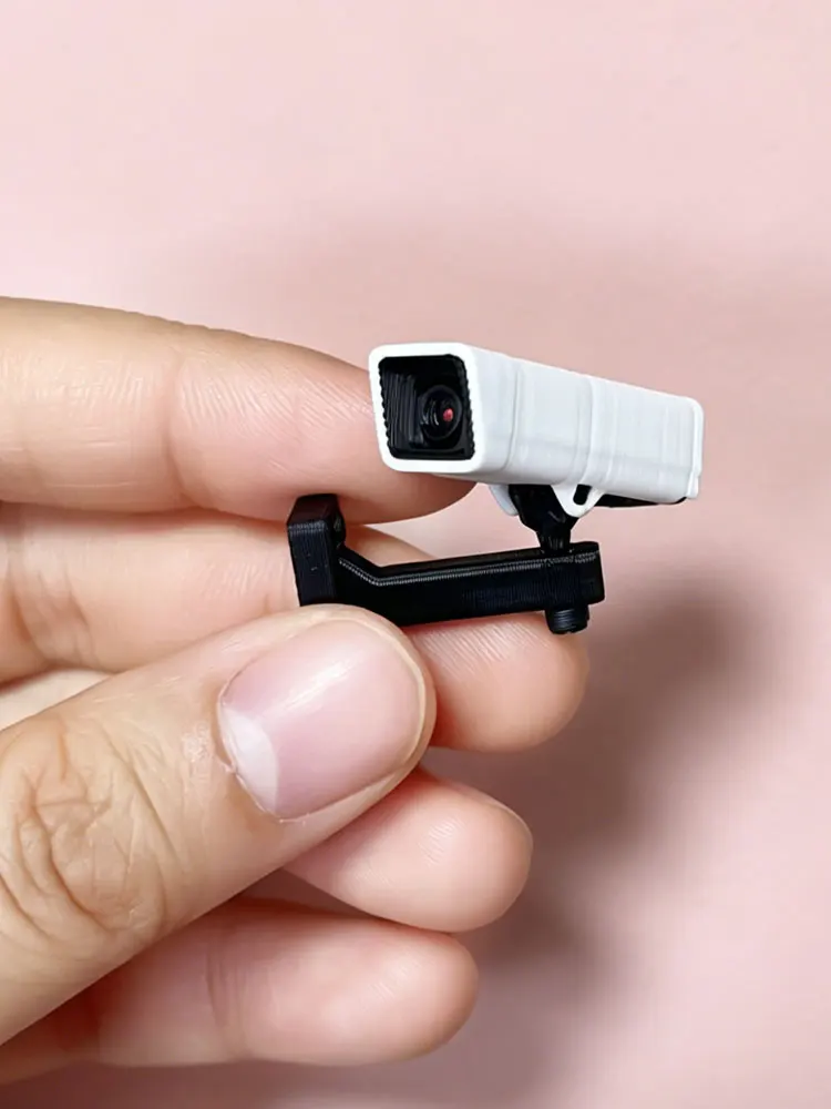 1:12 Miniature Surveillance Camera Model Simulation Camera Miniature Food Play Scenario Ornament Model