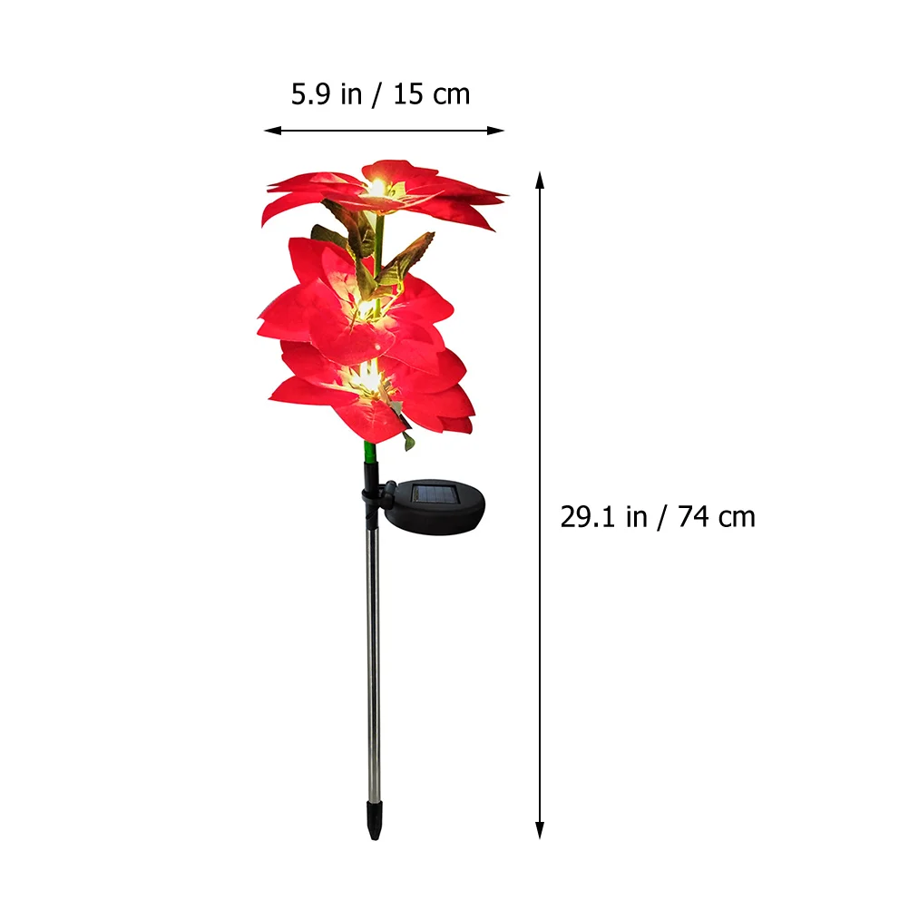 

Solar Christmas Lawn Lights PVC Stainless Steel Holiday Lawn Light Material Energy Saving Outdoor Garden Holiday Lighting