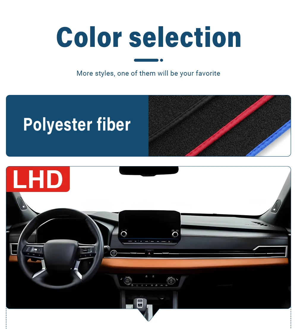 Für Mitsubishi Outlander 4 PHEV 2021 2022 2023 2024 2025 2026 Auto-Armaturenbrett-Sonnenschutzabdeckung Rutschfeste Matte Zubehör – Detail 3