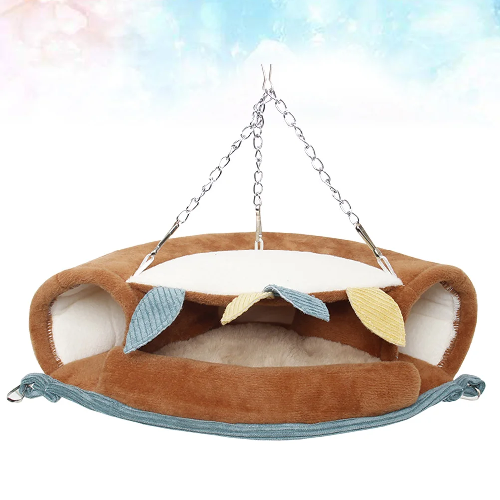 

Warm Hanging Bed For Hamster Squirrel Small Pets Lightweight Durable Cage Decor Sleeping Nest Pet Hanging Hammock Hamster