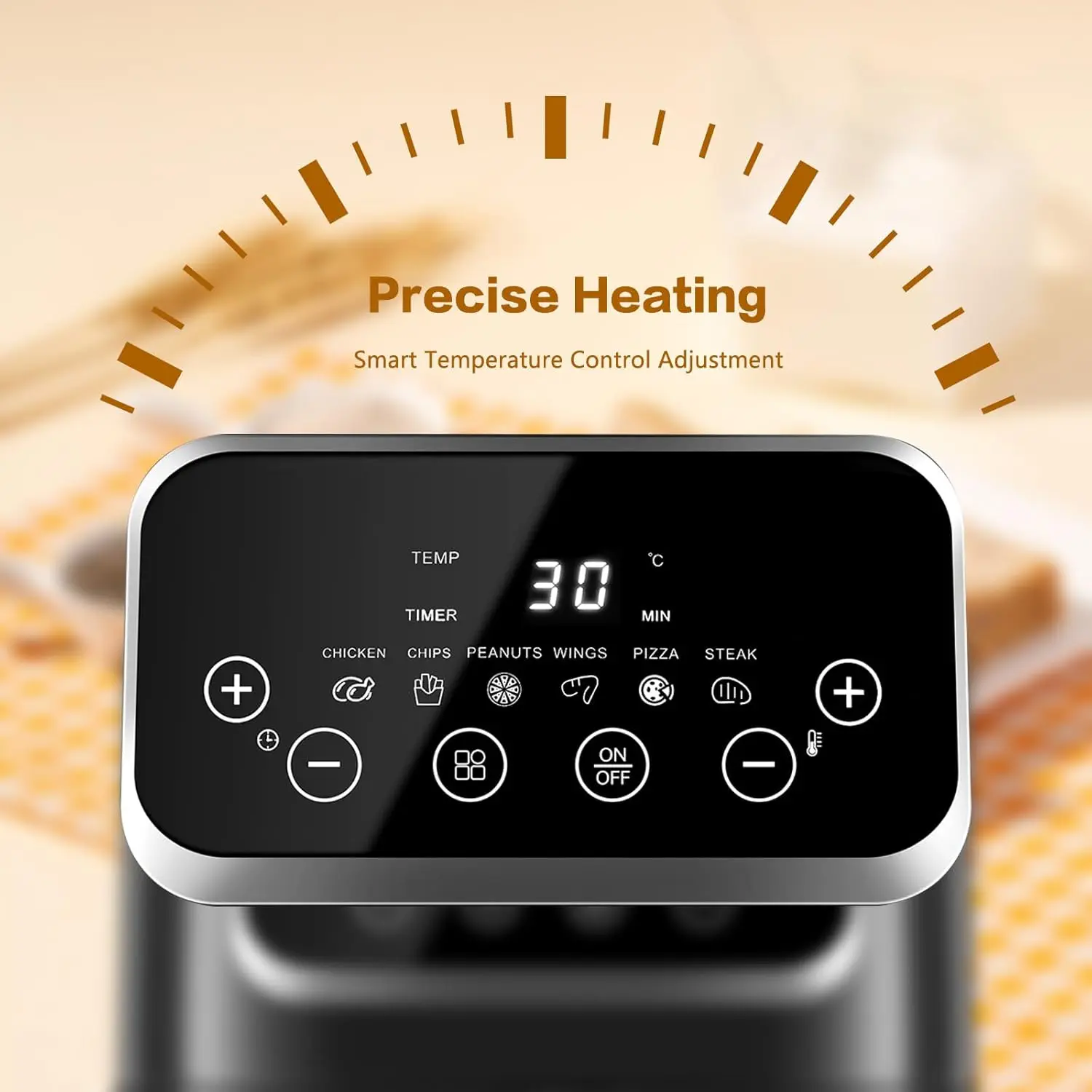 10L Crossover Visual Air Fryer Modern Square Design Household Smart Electric Multifunctional French Fry Machine Large Capacity