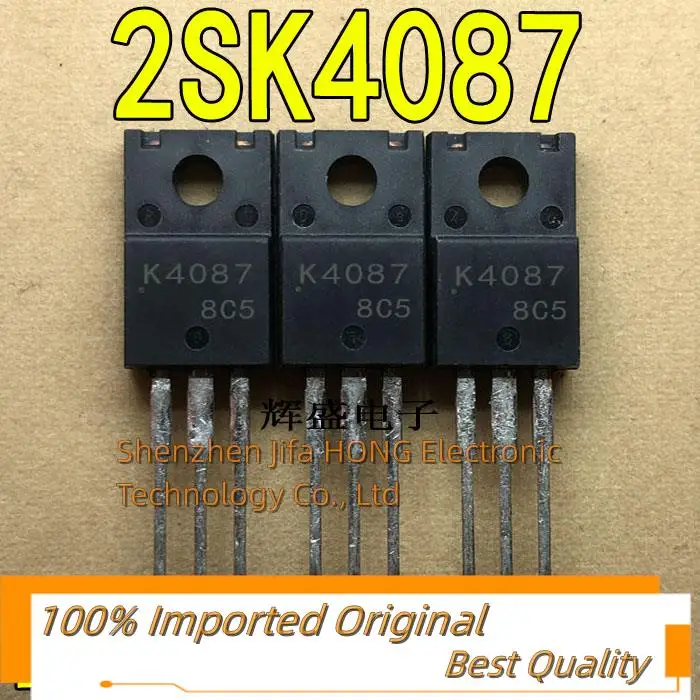 10PCS/Lot   K4087 2SK4087LS   TO-220F MOSFET 14A 600V N-Channel Imported Original Best Quality