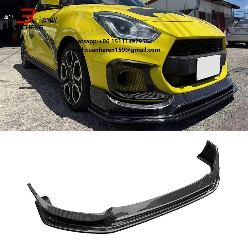 

Высококачественная передняя накладка на бампер из стекловолокна, прямые поставки с завода, модифицированные автозапчасти для Suzuki Swift Sports ZC33S, улучшенные версии