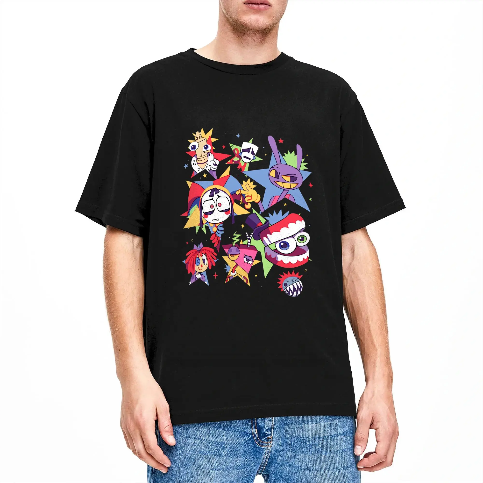 Amazing Digital Circus Caine T-Shirt  Hip Hop T Shirts Short Sleeves Y2K Funny Tops Summer Cotton 4XL 5XL 6XL Clothes