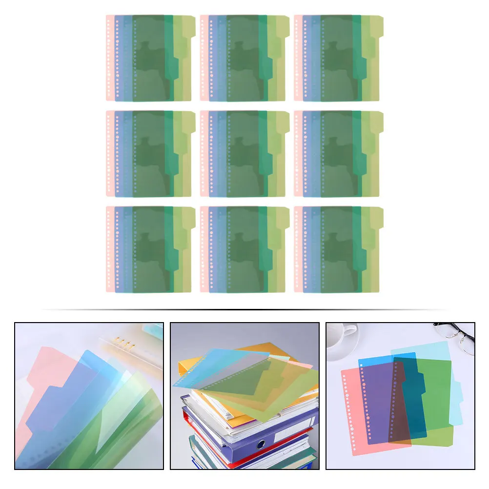 การ์ดแบ่งหมวดหมู่ 44 ชิ้น ตัวแบ่งหมวดหมู่แบบมีแถบสี ตัวจัดระเบียบแฟ้ม ประหยัดเวลา เรียกค้นหาได้รวดเร็ว ตัวแบ่งหมวดหมู่แบบมีแถบสี