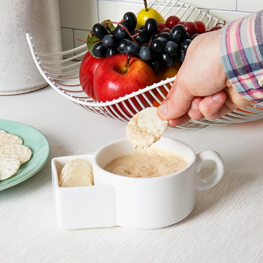 

Large Capacity 3 in 1 Cookie Mug Breakfast Coffee Cup Face Mug Wholesale