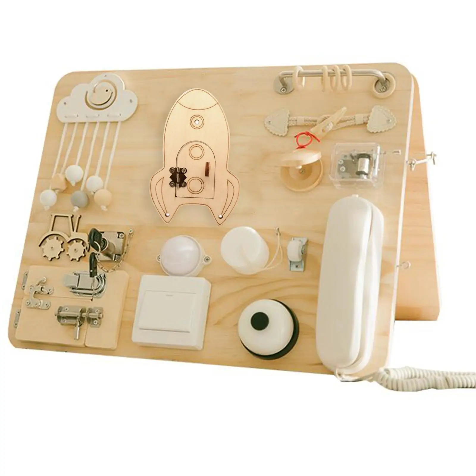 

Busy Board Activity Board DIY Material Portable Developmental Early Educational