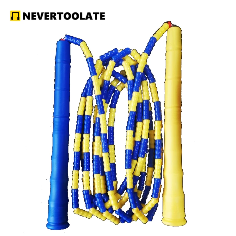 NEVERTOOLATE RUSSIA UKRAINE 3 meter length between handles beaded skipping rope soft PVC beads adult skill tricks tall people